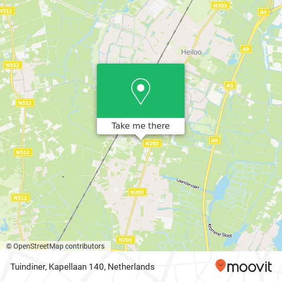 Tuindiner, Kapellaan 140 map