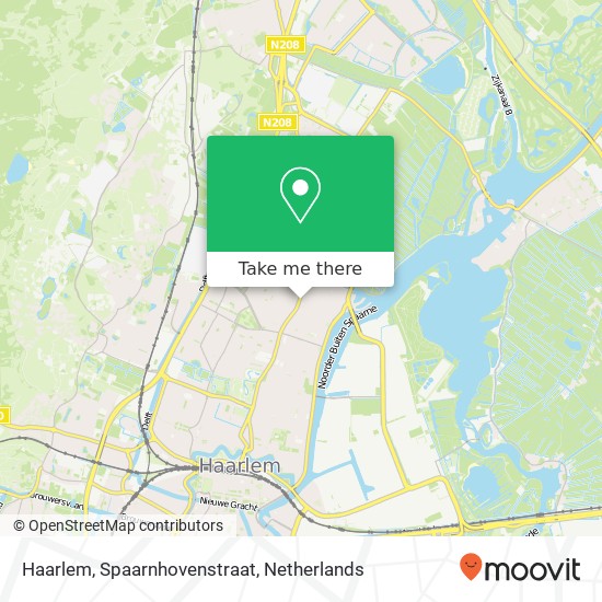Haarlem, Spaarnhovenstraat map