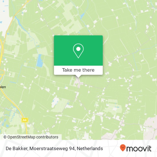 De Bakker, Moerstraatseweg 94 map