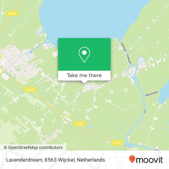 Lavenderdream, 8563 Wijckel map