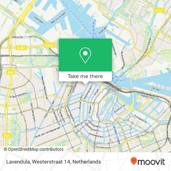 Lavendula, Westerstraat 14 map