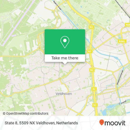 State 8, 5509 NX Veldhoven map