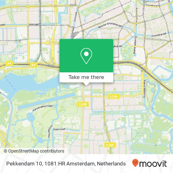 Pekkendam 10, 1081 HR Amsterdam map