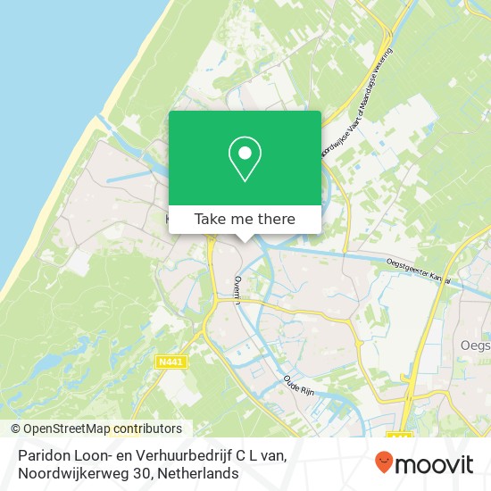 Paridon Loon- en Verhuurbedrijf C L van, Noordwijkerweg 30 map