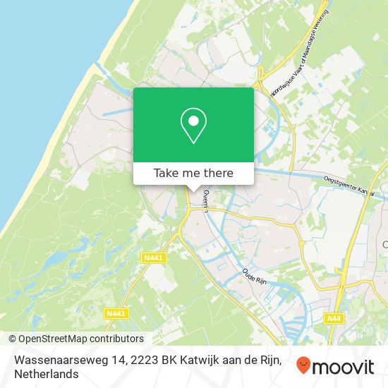 Wassenaarseweg 14, 2223 BK Katwijk aan de Rijn Karte