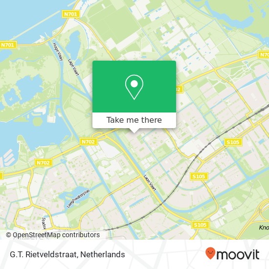 G.T. Rietveldstraat, 1333 PR Almere-Buiten Karte