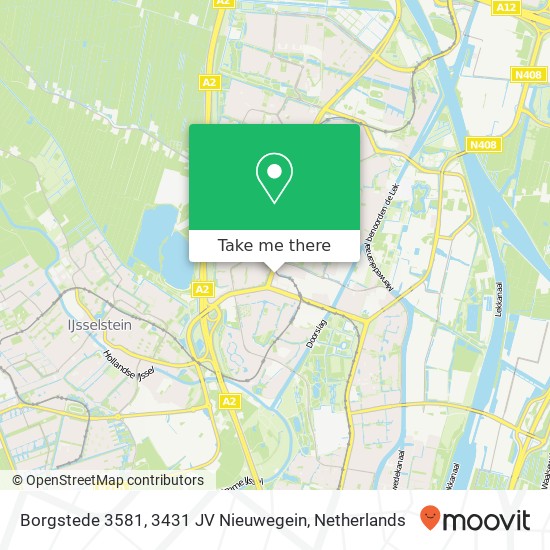 Borgstede 3581, 3431 JV Nieuwegein Karte