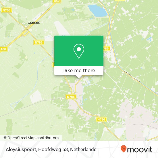 Aloysiuspoort, Hoofdweg 53 map