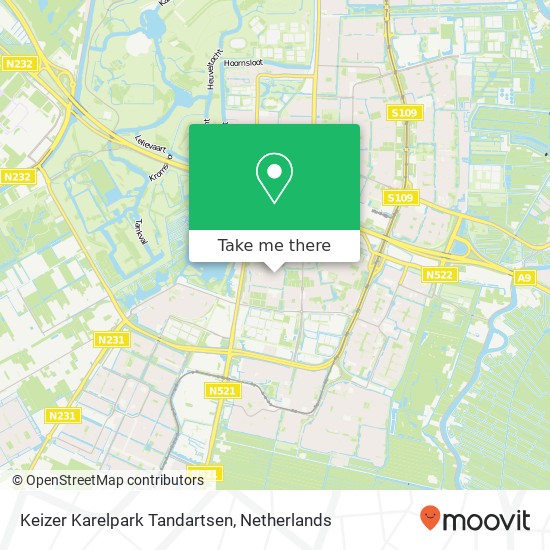 Keizer Karelpark Tandartsen, Lindepark 2A map