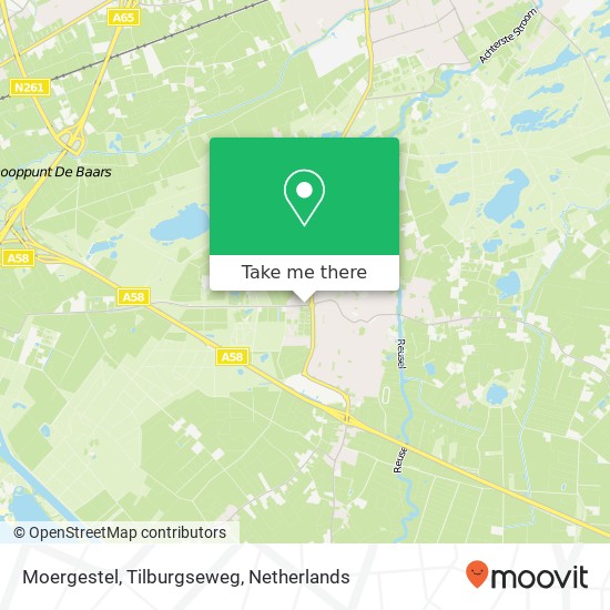 Moergestel, Tilburgseweg Karte