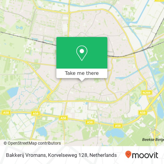 Bakkerij Vromans, Korvelseweg 128 Karte