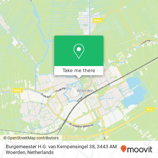 Burgemeester H.G. van Kempensingel 38, 3443 AM Woerden map