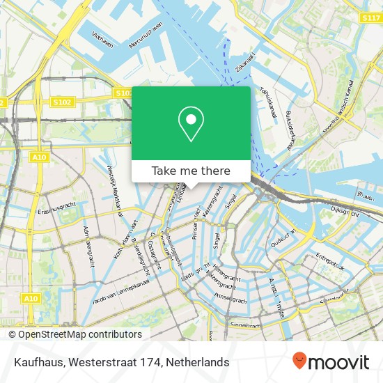 Kaufhaus, Westerstraat 174 map