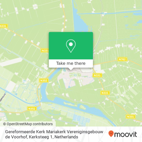 Gereformeerde Kerk Mariakerk Vereniginsgebouw de Voorhof, Kerksteeg 1 map