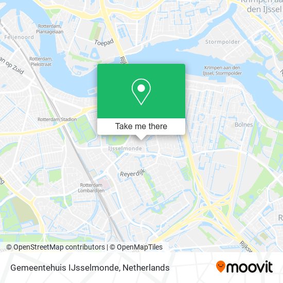Gemeentehuis IJsselmonde map