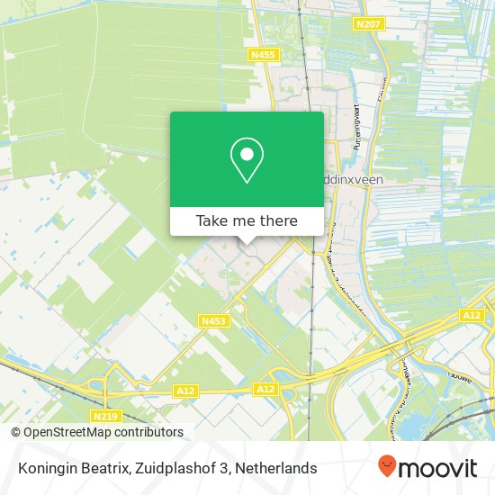 Koningin Beatrix, Zuidplashof 3 map