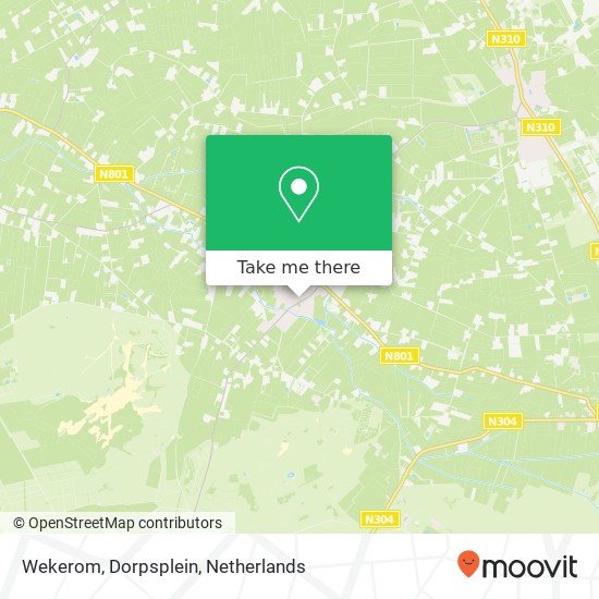 Wekerom, Dorpsplein map