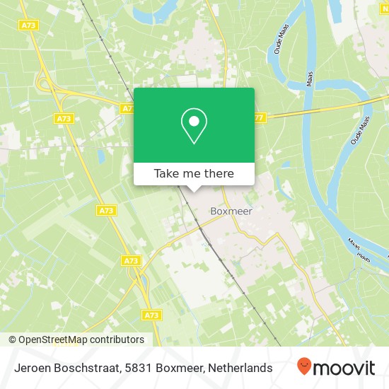Jeroen Boschstraat, 5831 Boxmeer map