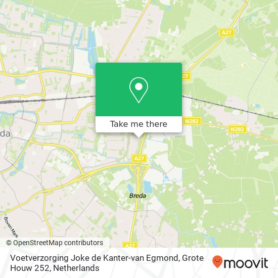 Voetverzorging Joke de Kanter-van Egmond, Grote Houw 252 map