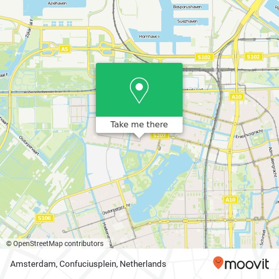 Amsterdam, Confuciusplein map