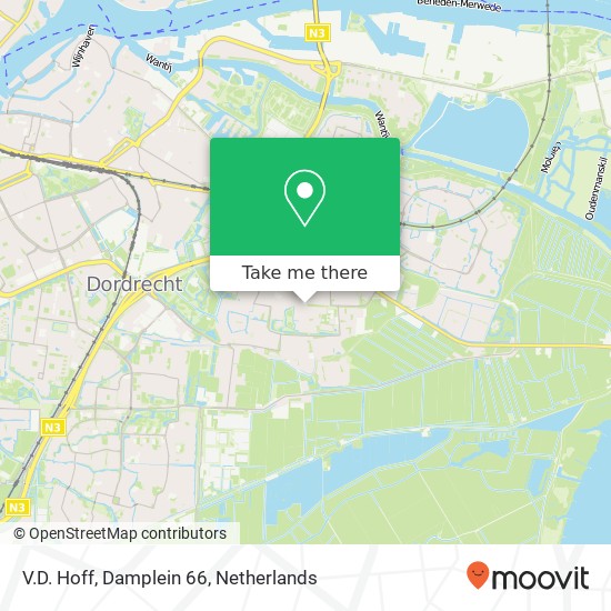 V.D. Hoff, Damplein 66 map