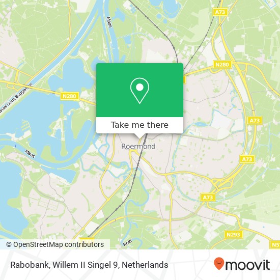 Rabobank, Willem II Singel 9 map