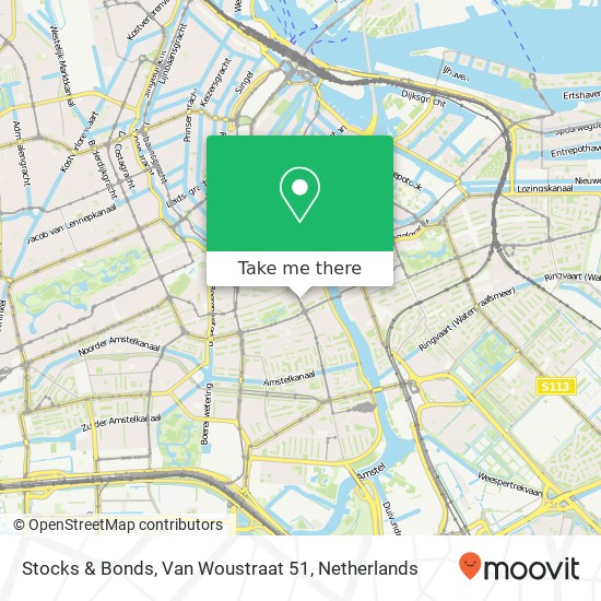 Stocks & Bonds, Van Woustraat 51 map