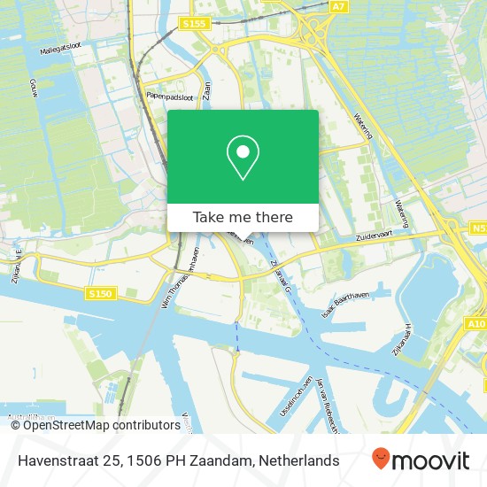 Havenstraat 25, 1506 PH Zaandam map