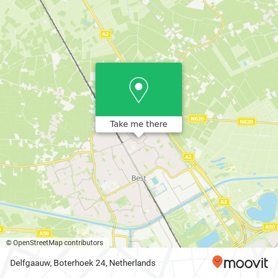 Delfgaauw, Boterhoek 24 Karte