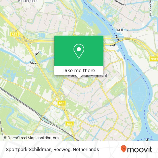 Sportpark Schildman, Reeweg map