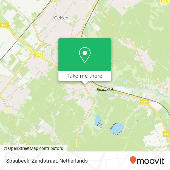 Spaubeek, Zandstraat map