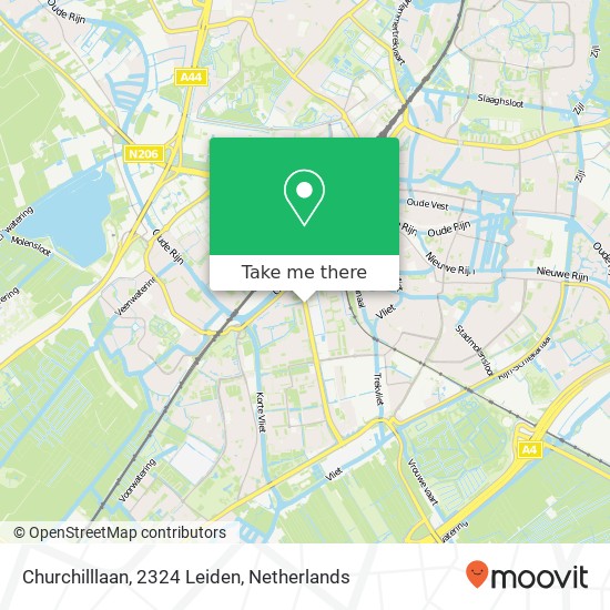 Churchilllaan, 2324 Leiden Karte