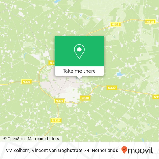 VV Zelhem, Vincent van Goghstraat 74 map