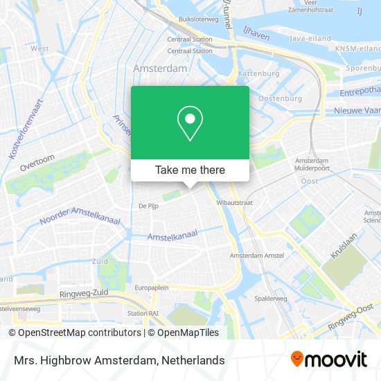 Mrs. Highbrow Amsterdam map