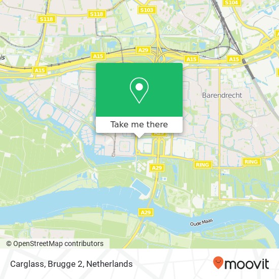 Carglass, Brugge 2 map