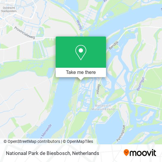 Nationaal Park de Biesbosch Karte