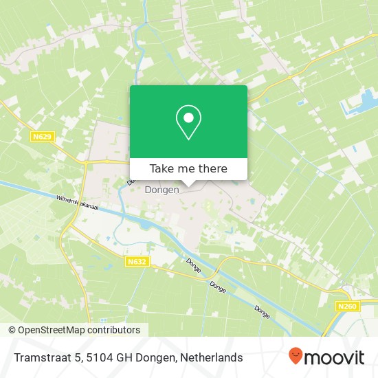 Tramstraat 5, 5104 GH Dongen map