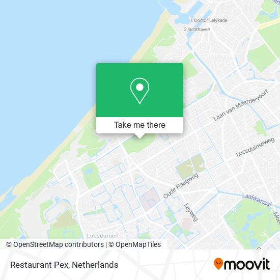 Restaurant Pex map