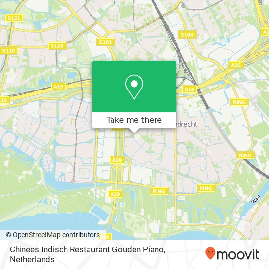 Chinees Indisch Restaurant Gouden Piano map