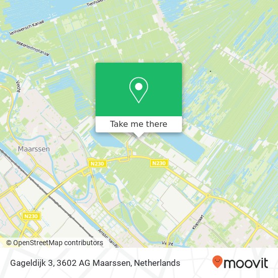 Gageldijk 3, 3602 AG Maarssen Karte