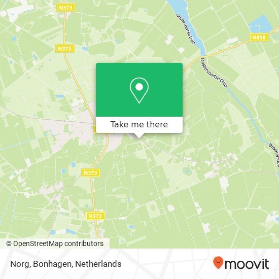 Norg, Bonhagen map