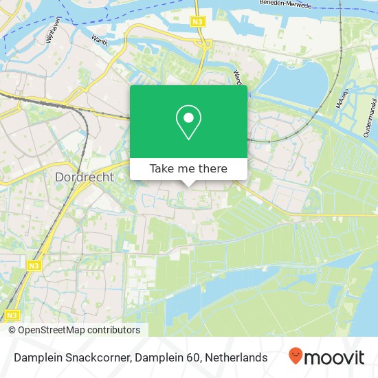 Damplein Snackcorner, Damplein 60 map