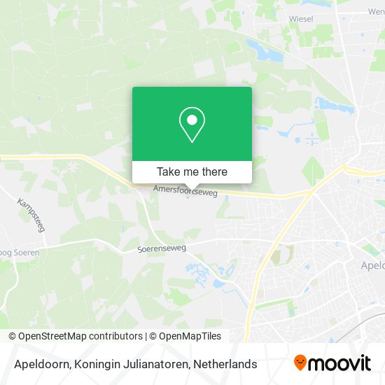 Apeldoorn, Koningin Julianatoren Karte