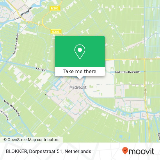 BLOKKER, Dorpsstraat 51 Karte