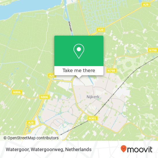 Watergoor, Watergoorweg map