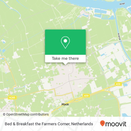 Bed & Breakfast the Farmers Corner Karte