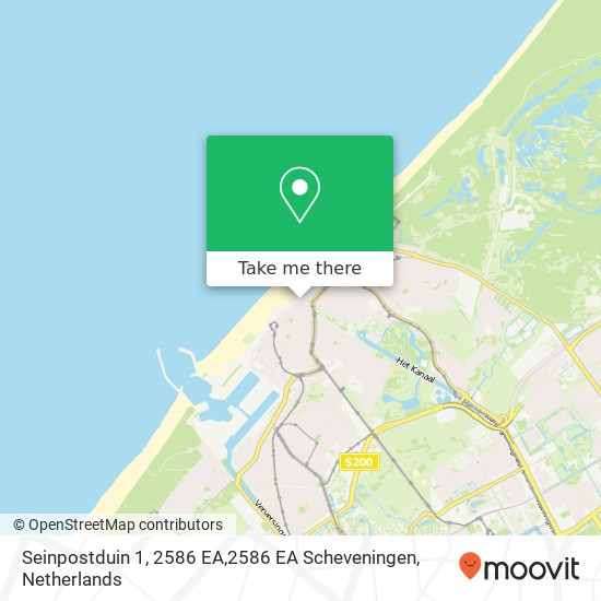 Seinpostduin 1, 2586 EA,2586 EA Scheveningen map