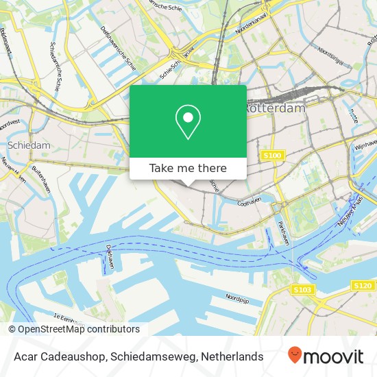 Acar Cadeaushop, Schiedamseweg map