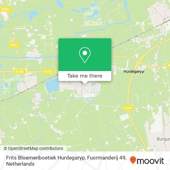 Frits Bloemenboetiek Hurdegaryp, Fuormanderij 49 map