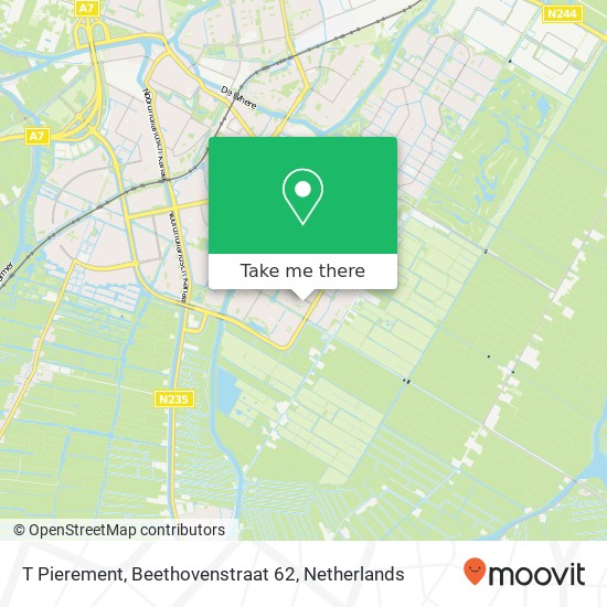 T Pierement, Beethovenstraat 62 map